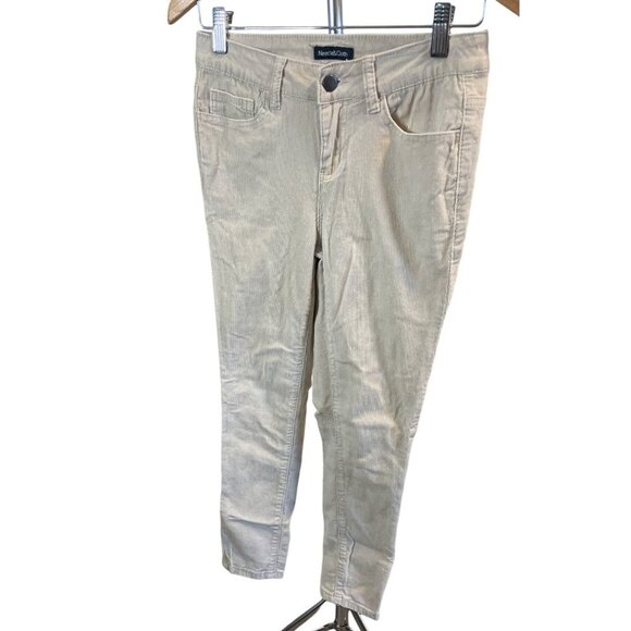 Needle and Cloth Tan Cream Skinny Ankle Corduroy Pants Sz 4P - Picture 3 of 7